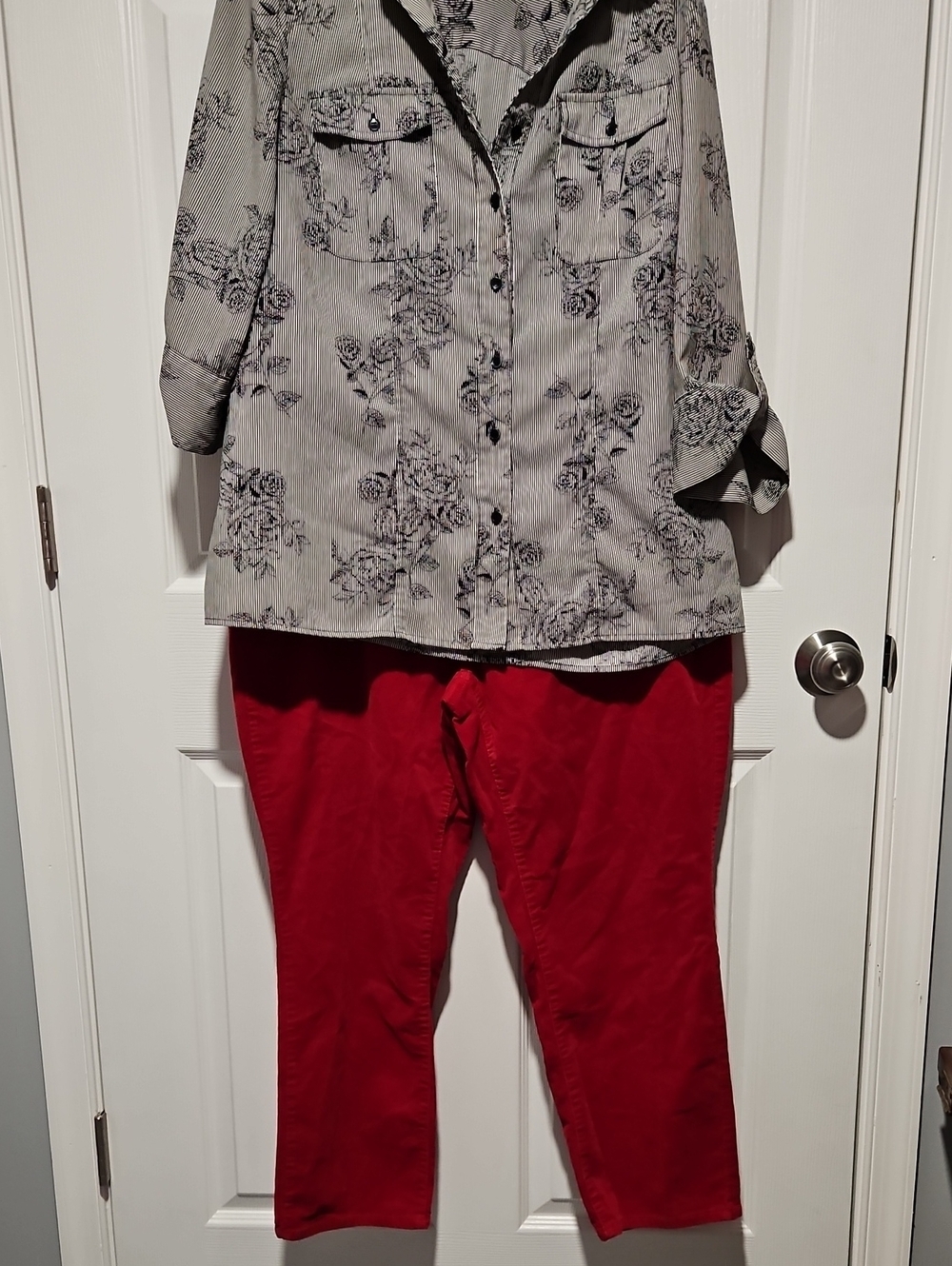 Talbot Women's Red Corduroy Pants Petite 20W
